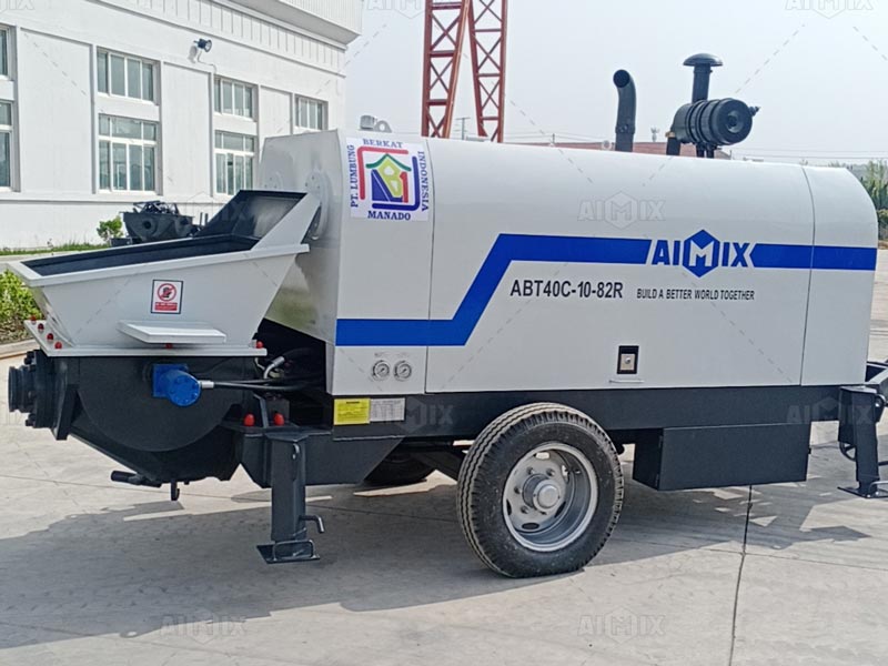 concrete pump trailer
