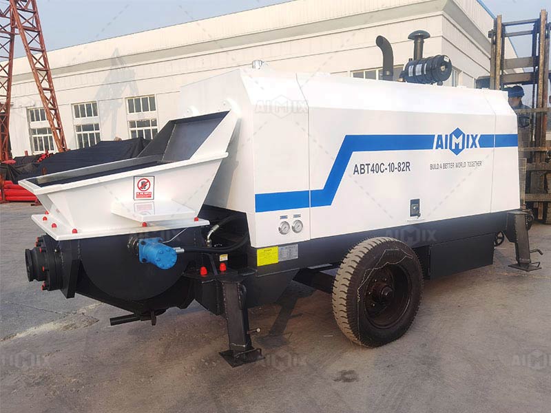 trailer concrete pump