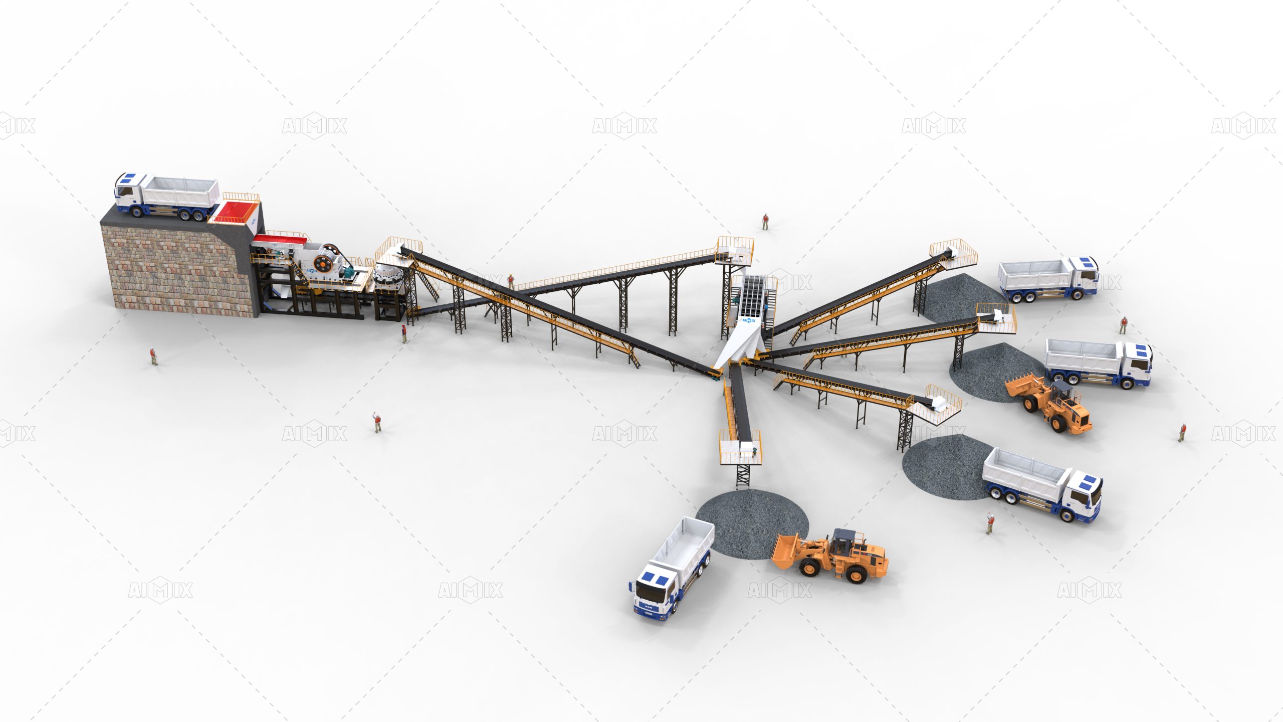 100T-stationer crusher pabrik