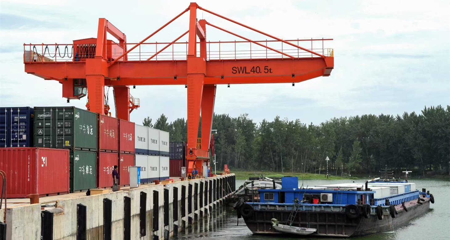 Rail Mounted Double Girder Gantry Crane for Port