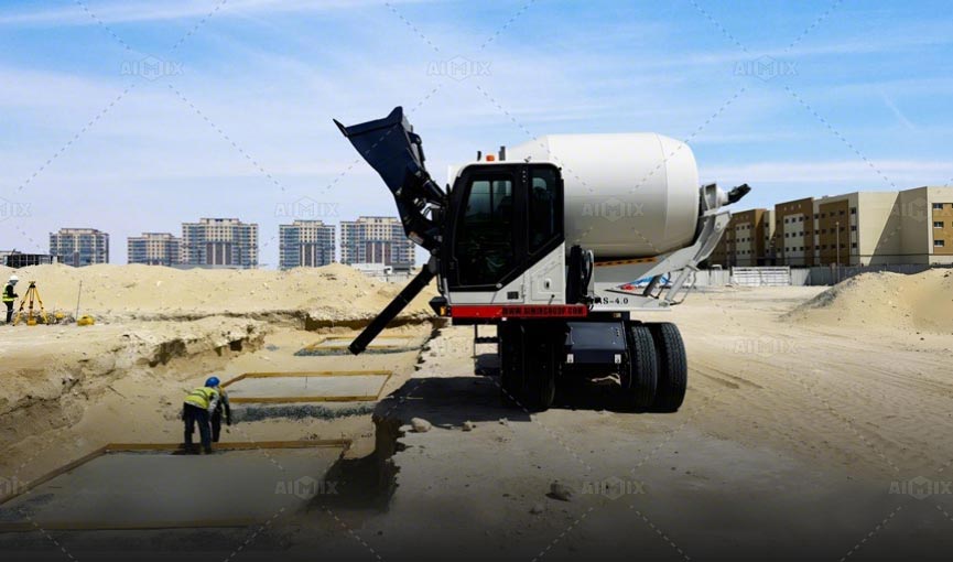 Self Loading Mixer for Founfdation and Building Construction in UAE
