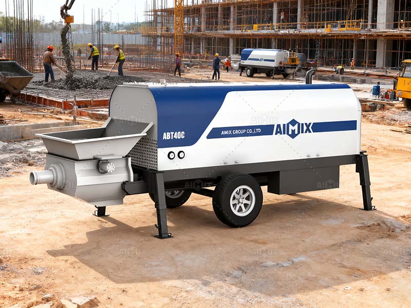 ABT40C diesel concrete pump trailer for sale in Indonesia