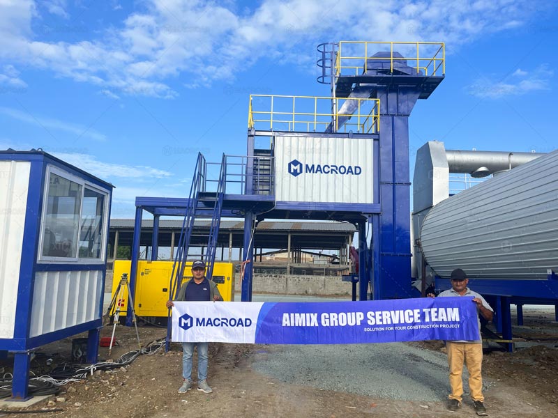 Asphalt Plant of Drum Mix Type in Ecuador