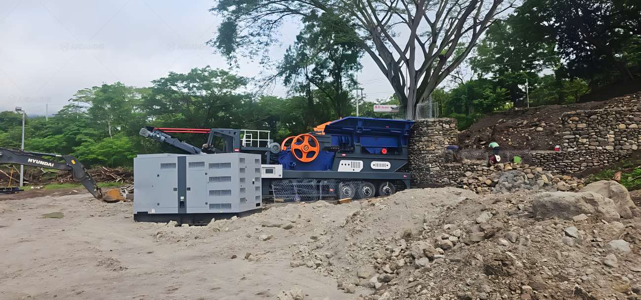 mobile jaw crushing plant