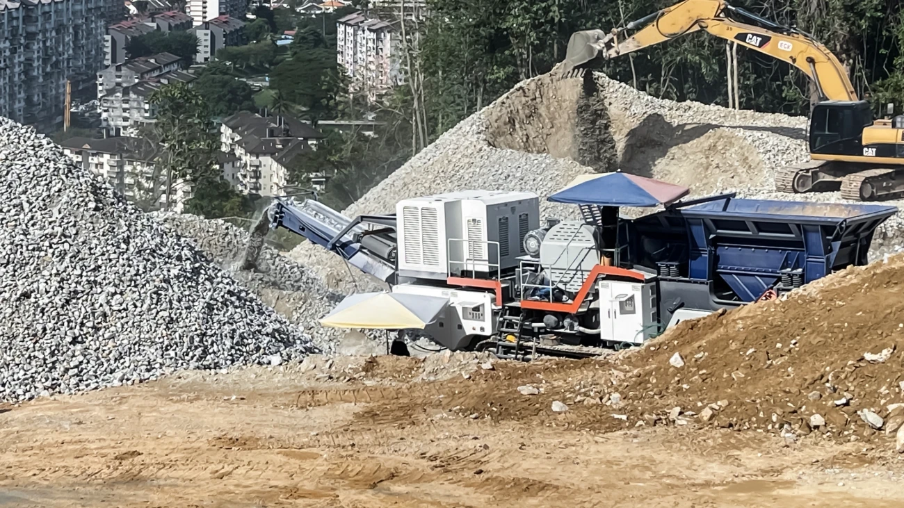 мобильная щековая дробильная установка