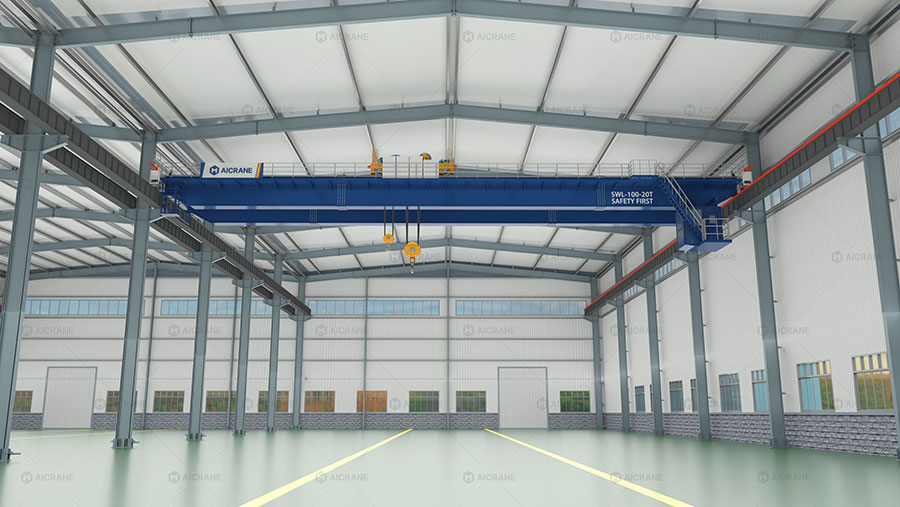 100 ton overhead crane solution for tight spaces